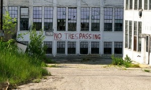 no trespassing