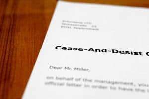 responding to a cease and desist
